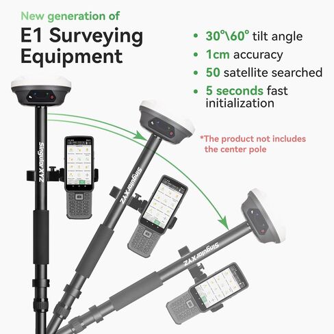 E1 GNSS GPS RTK معدات مسح الأراضي للمحطة الأساسية جهاز استقبال GNSS للمحطة الإجمالية مسح ثابت عالي الدقة، جمع الإحداثيات، مسح النقاط in Kuwait