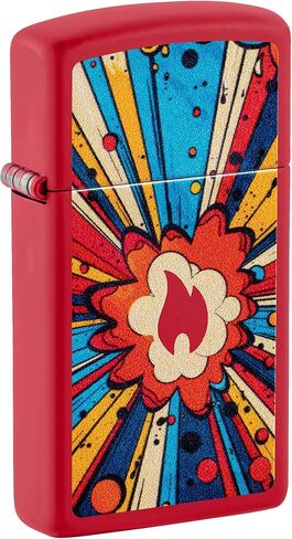 Zippo Slim Dot Design Satin Chrome Pocket Lighter in Saudi Arabia