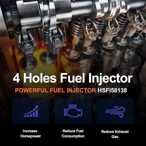 HiSport Fuel Injector 0280158233 6PCS fuel injector Compatible with Jeep Grand Cherokee Dodge Avenger Journey Durango 3.6L in Saudi Arabia