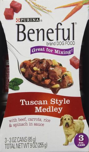 Purina Beneful Infused Wet Dog Food Pate, with Real Beef, Carrots and Spinach, with Bone Broth for Dogs - (Pack of 12) 3 oz. Cans in Saudi Arabia