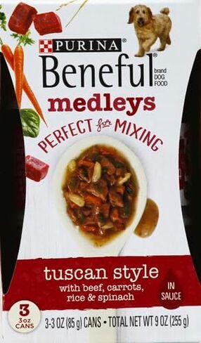 Purina Beneful Infused Wet Dog Food Pate, with Real Beef, Carrots and Spinach, with Bone Broth for Dogs - (Pack of 12) 3 oz. Cans in Saudi Arabia