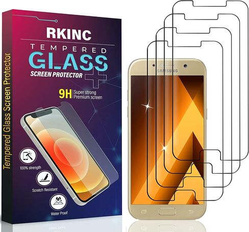 RKINC Screen Protector [3-Pack] for Samsung Galaxy A71 (4G/5G) / A72 (4G/5G) / A73 (5G), Tempered Glass Film Screen Protector, 0.33mm [LifetimeWarranty][Bubble-Free][Anti-Scratch][Anti-Shatter] in Saudi Arabia