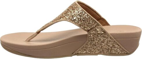 FitFlop Womens Shimma Glitter Thong Wedge Sandals Gold 7 Medium (B,M) in Saudi Arabia