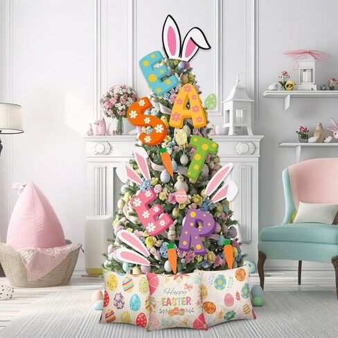 19 Pcs Valentines Day Decorations Tree Ornament Love Tree Topper Valentine Pillow Covers Romantic Wood Heart Ornaments and String Lights for Wedding Holiday Party Anniversary Decor in Kuwait