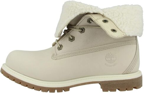 Timberland Womens Teddy Fleece Fold-Down WP Ankle Boot #TB08331R (5.5) Winter White in Saudi Arabia