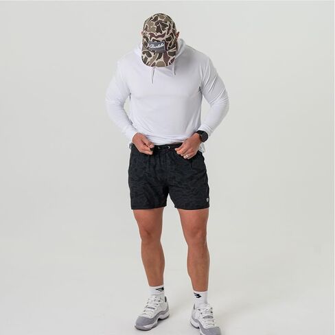 Burlebo Men's Athletic Workout Shorts with Built-in Liner in Saudi Arabia