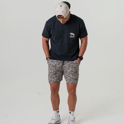 Burlebo Men's Athletic Workout Shorts with Built-in Liner in Saudi Arabia