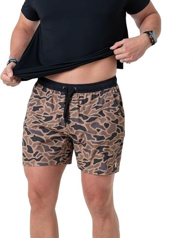 Burlebo Men's Athletic Workout Shorts with Built-in Liner in Saudi Arabia