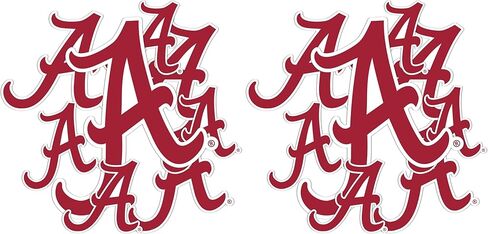 Desert Cactus University of Alabama Sticker Crimson Tide Bama UA Stickers Vinyl Decals Laptop Water Bottle Car Scrapbook 12.68x8.94 Sheet T3 (Type 3-1) in Saudi Arabia