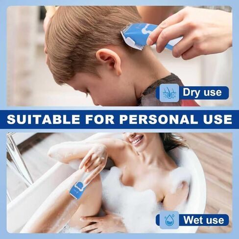 FBO Baby Hair Clippers,Pro Electric Hair Trimmer,Quiet Cordless Lithium-ion Battery Rechargeable Waterproof Baby Haircut Kit in Kuwait