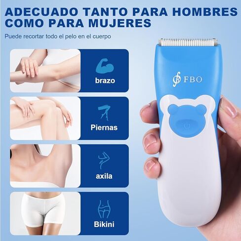 FBO Baby Hair Clippers,Pro Electric Hair Trimmer,Quiet Cordless Lithium-ion Battery Rechargeable Waterproof Baby Haircut Kit in Kuwait