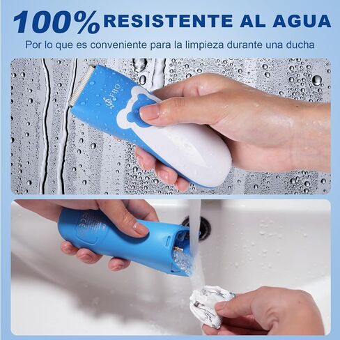 FBO Baby Hair Clippers,Pro Electric Hair Trimmer,Quiet Cordless Lithium-ion Battery Rechargeable Waterproof Baby Haircut Kit in Kuwait