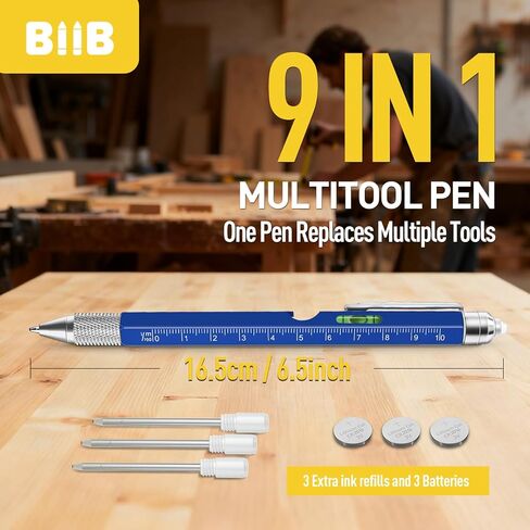 BIIB Stocking Stuffers هدايا للرجال، 9 في 1 هدايا للرجال متعددة الأدوات لعيد الميلاد، هدايا للأب الذي لا يريد شيئًا، هدايا أبي له الجد، هدايا الفيل الأبيض للبالغين، أدوات الأدوات للرجال in Kuwait