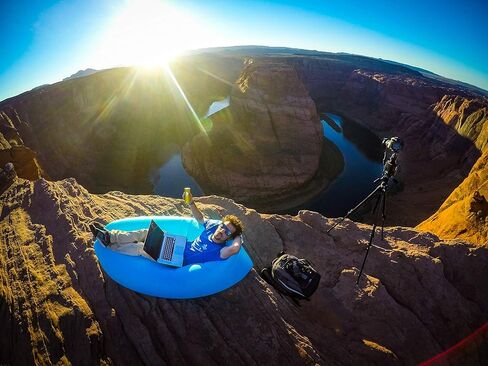 Fatboy Lamzac the Original Version 1 Inflatable Lounger with Carry Bag, Inflatable Couch for Indoor or Outdoor Hangout or Inflatable Lounge Air Chair - Black in Kuwait