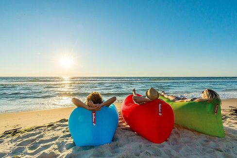 Fatboy Lamzac the Original Version 1 Inflatable Lounger with Carry Bag, Inflatable Couch for Indoor or Outdoor Hangout or Inflatable Lounge Air Chair - Black in Kuwait