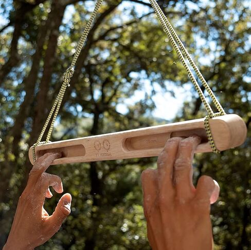 The Original YY VERTICAL Climbing Hang Holds in Wood for Rock Climbing, Ideal for Home Training, adapts to pull up bar, Strengthen your Fingers in Kuwait