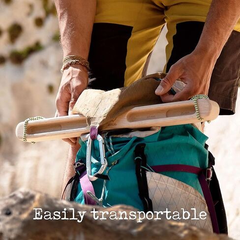 The Original YY VERTICAL Climbing Hang Holds in Wood for Rock Climbing, Ideal for Home Training, adapts to pull up bar, Strengthen your Fingers in Kuwait