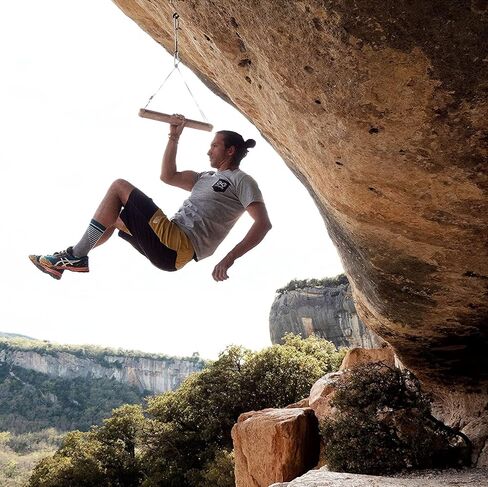 The Original YY VERTICAL Climbing Hang Holds in Wood for Rock Climbing, Ideal for Home Training, adapts to pull up bar, Strengthen your Fingers in Kuwait