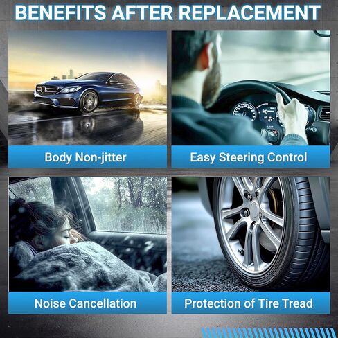 Suspension Front Control Arm Kit Compatible With 2004-2011 Audi A6 Saloon Avant Allroad Estate Front Upper & Lower Control Arm, Sway Bar Link Front, Front inner & Outer Tie Rod Ends in Kuwait