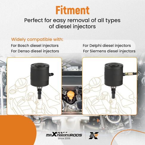 مجموعة أدوات تثبيت حاقن الوقود maxpeedingrods، مجموعة أدوات سحب حاقن الوقود المتوافقة مع محركات BMW B36 B38 B48، استبدل 2358417 2358022 in Kuwait