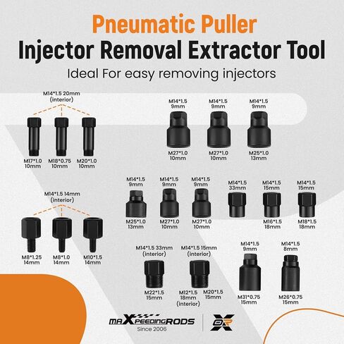 مجموعة أدوات تثبيت حاقن الوقود maxpeedingrods، مجموعة أدوات سحب حاقن الوقود المتوافقة مع محركات BMW B36 B38 B48، استبدل 2358417 2358022 in Kuwait