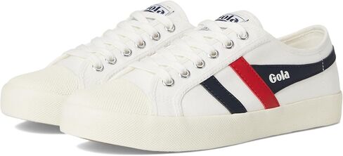 Gola Women's Coaster Sneaker, Off-White/Off-White/Gold, 8.5 in Saudi Arabia