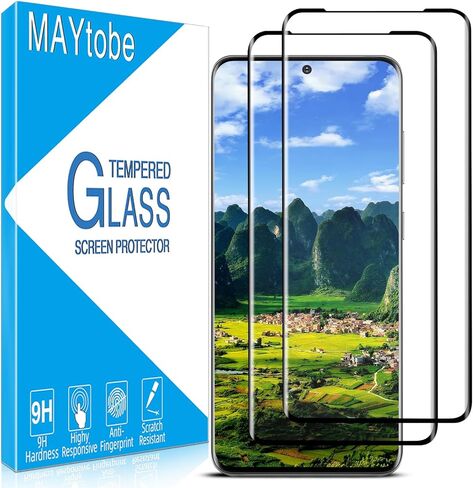 MAYtobe [عبوة من قطعتين] مصممة لهاتف Samsung Galaxy S20 FE 5G، وواقي شاشة من الزجاج المقوى Galaxy S20 FE، يدعم قارئ بصمات الأصابع، مضاد للخدش، خالٍ من الفقاعات، صديق للحافظة in Saudi Arabia