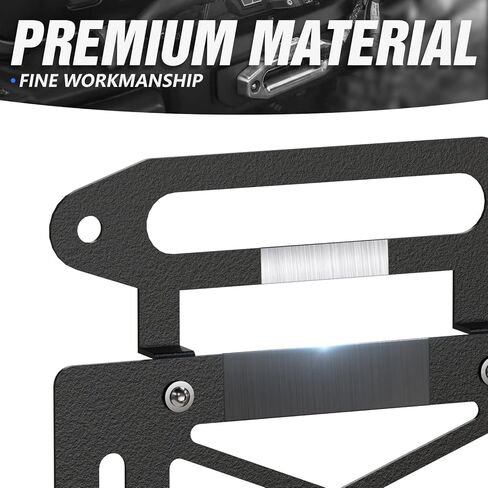 for Wrangler JK Spare Tire Delete License Plate Frame with Illuminate & Third Brake Light Compatible with 2007-2018 Jeep Wrangler JK JKU, Rear Wheel Mount Licence Bracket Holder Relocation in Saudi Arabia