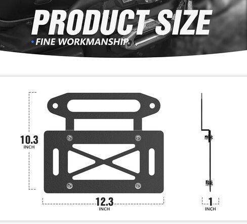 for Wrangler JK Spare Tire Delete License Plate Frame with Illuminate & Third Brake Light Compatible with 2007-2018 Jeep Wrangler JK JKU, Rear Wheel Mount Licence Bracket Holder Relocation in Saudi Arabia