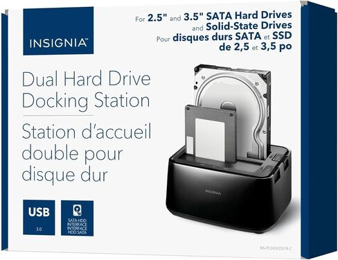 Insignia 2.5" SATA to USB-C HDD Enclosure, USB 3.2, for Laptops, MacBook in Kuwait