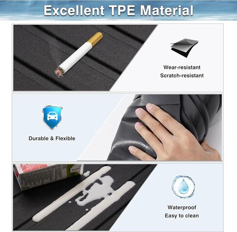 Mixsuper Custom Fit Floor Mats for Kia Sorento 7 Seats 2021-2025 All Weather Floor Liners Front and Rear Row Set Black in Kuwait