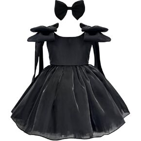 KLFFLGID Baby Girl Sequins Bowknot Butterfly Dress Infant Toddler Tutu Flower Girls Wedding Birthday Party Dresses in Kuwait