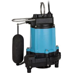Little Giant 10EC-CIM 115-Volt, 1/2 HP, 4020 GPH Manual Cast Iron Sump/Effluent/Emergency Pump with Polypropylene base (no switch), 20-ft. cord, Blue, 510800 in Kuwait