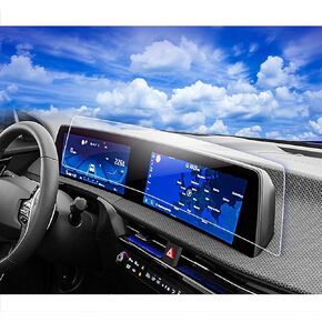 2PCS 2023 Jeep Wrangler Screen Protector for 2018-2023 Jeep Wrangler JL & 2014-2023 Dodge Durango & 2017-2020 Chrysler Pacifica 8.4Inch 2023 Durango Wrangler Accessories Tempered Glass Wrangler 8.4'' in Kuwait