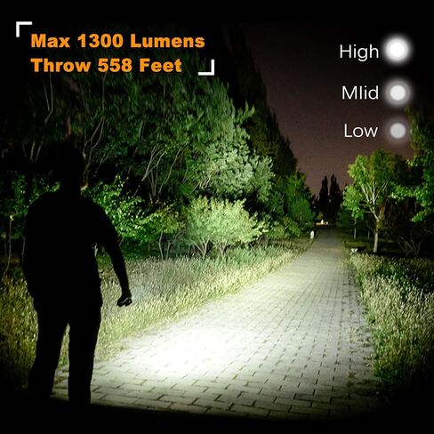 VTIGER T1A مصباح يدوي صغير للجيب EDC مع مشبك، 1300 لومن مدمج AA قابل لإعادة الشحن، مصابيح LED صغيرة، مفتاح ذيل فائق السطوع، ضوء فلاش صغير مع مغناطيس للتخييم والمشي لمسافات طويلة وفي الهواء الطلق والطوارئ in Saudi Arabia