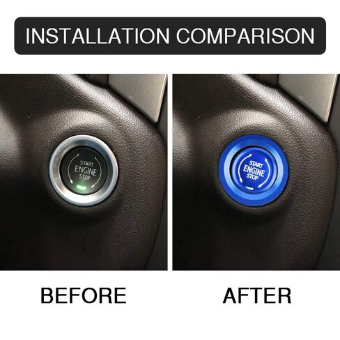 CARFIB Ignition Button Decals for Chevrolet Chevy Blazer Silverado Suburban Tahoe Accessories Push Start Stop Stickers Caps Covers Parts Car Interior Decoration Men Women Aluminum Alloy Red Pack of 2 in Saudi Arabia