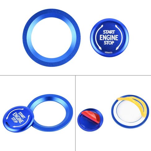 CARFIB Ignition Button Decals for Chevrolet Chevy Blazer Silverado Suburban Tahoe Accessories Push Start Stop Stickers Caps Covers Parts Car Interior Decoration Men Women Aluminum Alloy Red Pack of 2 in Saudi Arabia