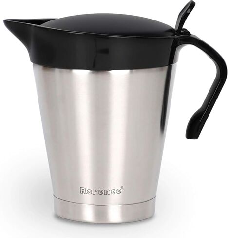 Rorence Stainless Steel Double Insulated Gravy Boat/Sauce Jug 16 Ounce Capacity in Saudi Arabia
