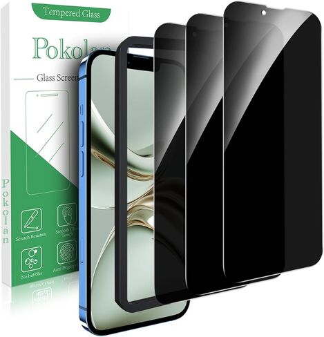 Pokolan [3-Pack] Screen Protector for iPhone SE 2020, iPhone 8, iPhone 7, iPhone 6S, iPhone 6 Tempered Glass, 9H Hardness, Easy to Install, Bubble Free in Saudi Arabia