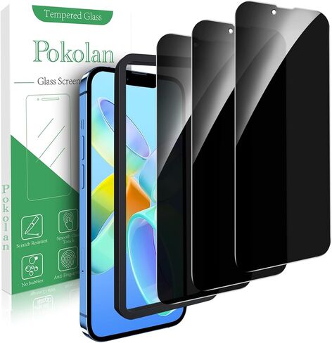 Pokolan [3-Pack] Screen Protector for iPhone SE 2020, iPhone 8, iPhone 7, iPhone 6S, iPhone 6 Tempered Glass, 9H Hardness, Easy to Install, Bubble Free in Saudi Arabia