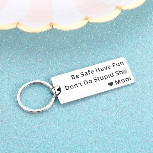 Valentines Day Gifts Basket for Kids Boys Girls Easter Basket Stuffers for Teens Boys Girls Don't Do Stupid Sht Keychain Teens Stocking Stuffers for Teens Kid Christmas Gifts Daughter Son from Mom Dad in Kuwait