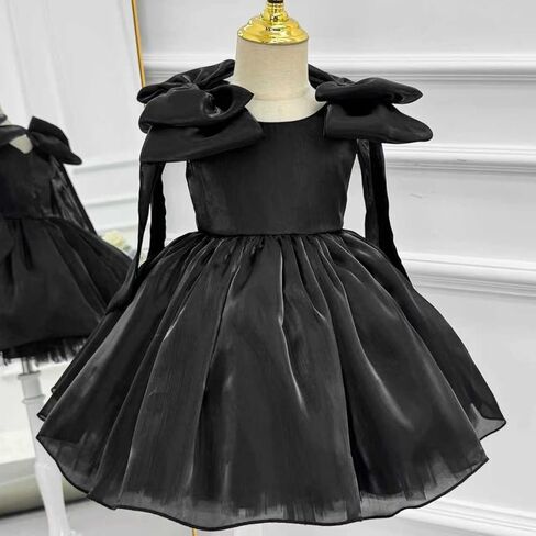 KLFFLGID Baby Girl Sequins Bowknot Butterfly Dress Infant Toddler Tutu Flower Girls Wedding Birthday Party Dresses in Kuwait