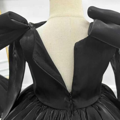 KLFFLGID Baby Girl Sequins Bowknot Butterfly Dress Infant Toddler Tutu Flower Girls Wedding Birthday Party Dresses in Kuwait