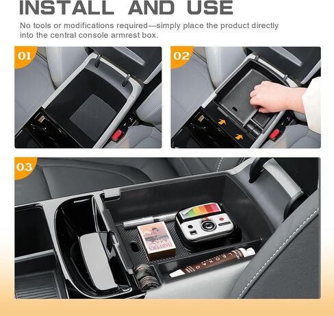 TACORBO Center Console Organizer Tray Compatible with Hyundai 2025 TUCSON Limited and TUCSON Hybrid Blue/SEL Convenience/N Line/Limited Accessories, 25 TUCSON Plug-in Hybrid Limited/SEL Armrest Insert in Kuwait