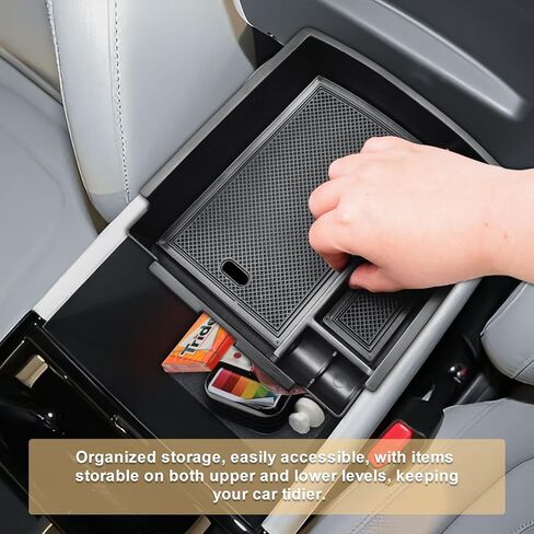 TACORBO Center Console Organizer Tray Compatible with Hyundai 2025 TUCSON Limited and TUCSON Hybrid Blue/SEL Convenience/N Line/Limited Accessories, 25 TUCSON Plug-in Hybrid Limited/SEL Armrest Insert in Kuwait