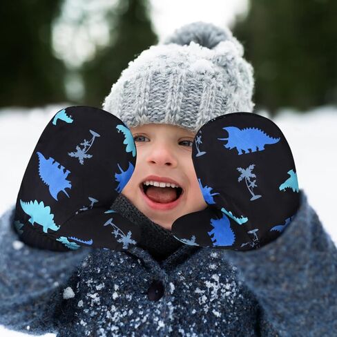 Fleece Lined Mittens for Baby Boys Girls,Baby Toddler Little Kids Winter Warm Gloves Mittens in Kuwait