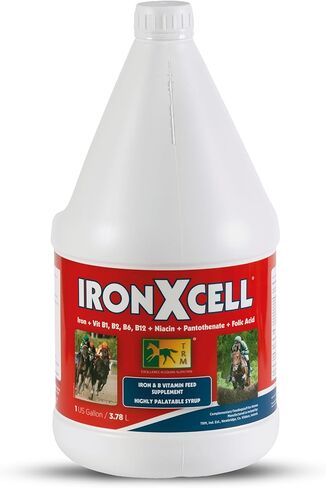 مكمل غذائي سائل للحصان من TRM IronXcell من أجل التمثيل الغذائي الصحي والأمعاء الخلفية | زيادة الطاقة والأداء - 126 أونصة سائلة/1 جالون أمريكي (3.78 لتر) - 126 أونصة سائلة (1 جالون أمريكي) in Kuwait