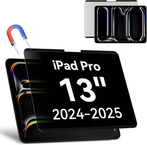 Magnetic Privacy Filter Compatible with iPad Pro 13 Inch 7th (2024, M4), Removable Anti Glare Blue Light Privacy Screen Privacy Screen Privacy Screen in Kuwait