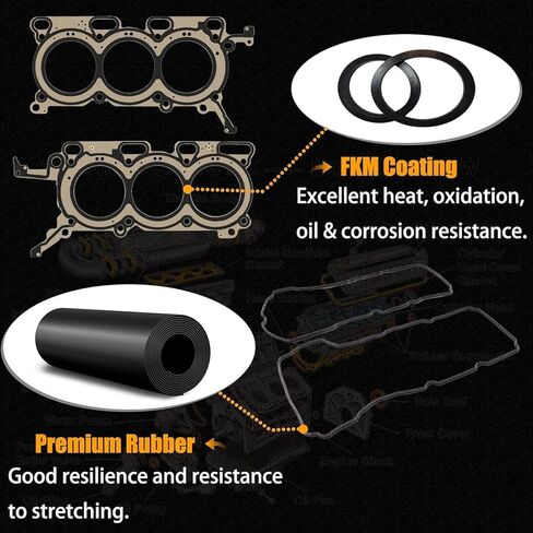 HGS4213 Cylinder Head Gasket Set for 2011-2019 Ford Explorer Edge Flex Taurus Police Interceptor Sedan 3.5L V6 N/A Valve Cover Gasket VS50814R in Kuwait