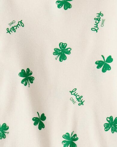 Carter's 2 Piece St. Patrick's Day Snug Fit Cotton Pajamas (Ivory/Green St. Patrick’s, 3T) in Saudi Arabia